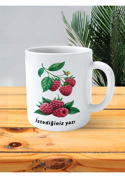 Böğürtlen Baskılı Kupa Bardak Kişiye Özel Model 1 Çok Renkli
