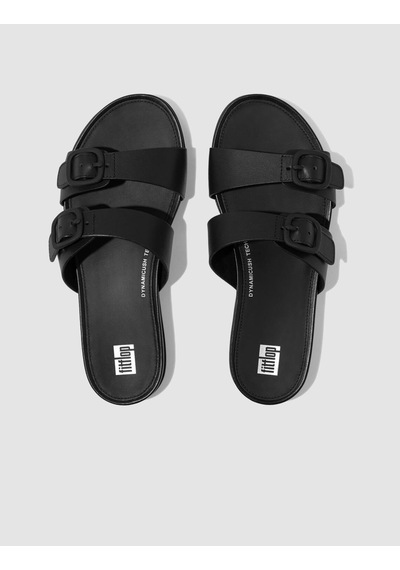 Fitflop Gracıe Fv1 Çift Tokalı Siyah Kadın Terlik Siyah