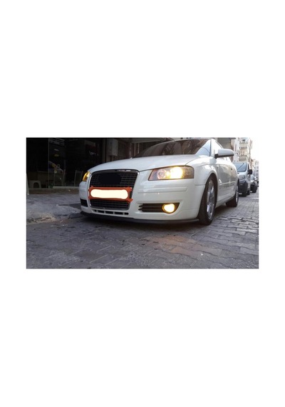 Audi A3 03-08 Uyumlu Ön Lip Tampon Eki Body Kit Yumuşak Mat Siyah Kırılmaz