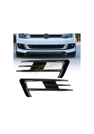 Volkswagen Golf 7 Sis Farı Çerçevesi Piano Black  2014-2017