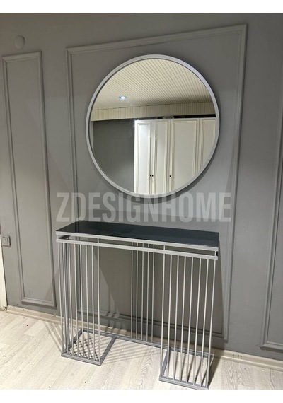 Zdesignhome Gümüş Dresuar Takım