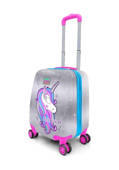 Coral High Kids Pembe Gümüş Unicorn Desenli Çocuk Valizi 16728