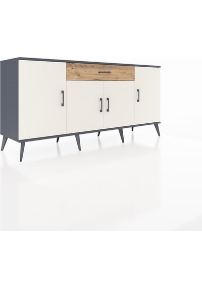 Hyperion Konsol 3 Raflı Tek Çekmeceli 4 Kapaklı 176x44x83 Antrasit-aytaşı/çam Aytaşı/çam Hyperion Konsol 3 Raflı Tek Çekmeceli 4 Kapaklı 176x44x83 Antrasit-aytaşı/çam Aytaşı/çam