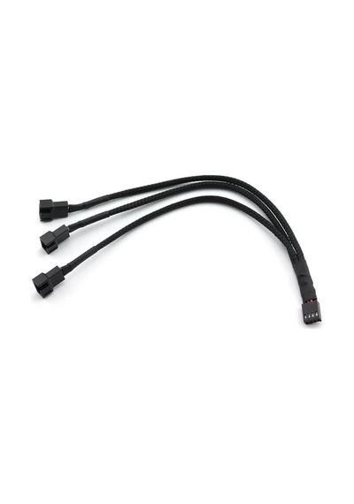 Fan Çoklayıcı Y Pwm Splitter Kablosu 4Pin Dişi 4Pin-2X 3Pin Erkek