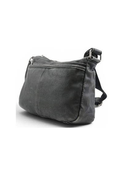 Baginn Eskitme Yıkama S.deri Günlük Postacı Çanta Çapraz Askılı Kadın Omuz Çantası 27 17 Cm Retro Siyah