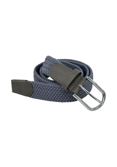 Süzer Deri 3.5 Cm. Elastik Esnek Unisex Örgü Kemer Füme Füme