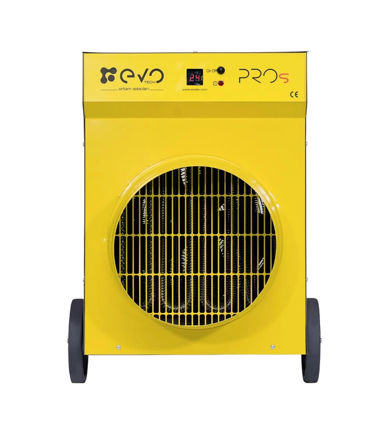 Evo40 Pros - 40 Kw Kumandalı Ve Dijital Endüstriyel Elektrikli Fanlı Isıtıcı