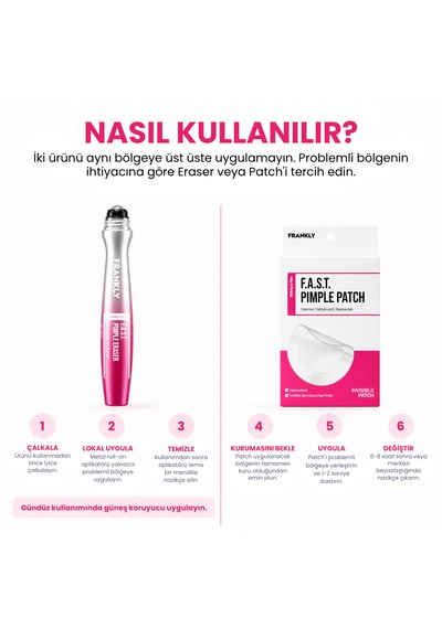 F.a.s.t. Pimple Clear Kit Akne Ve Sivilce Bakım Kiti - Şeffaf Sivilce/akne Bandı 12 Parça - Akne Kurutucu Losyon 15 Ml