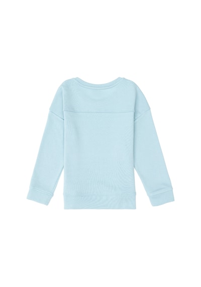 U.S. Polo Assn. Kız Çocuk Su Yeşili Bisiklet Yaka Basic Sweatshirt 50296391-VR083
