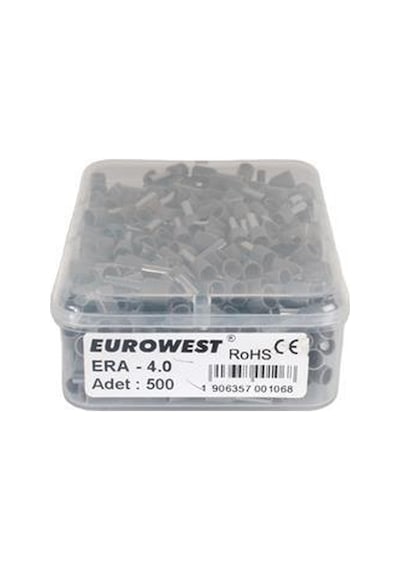 Eurowest 4 Mm Gri İzoleli Yüksük 1 Kutu 500 Adet