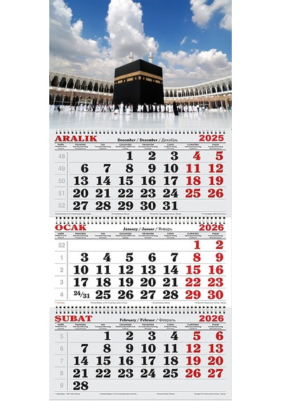 2026 Yılı Gemici Takvimi----kabe-mekke