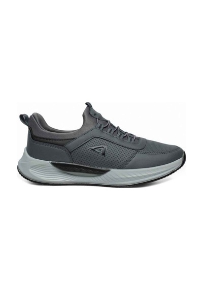 Acropol 137-26 Deri Anatomik Erkek Sneaker Füme Siyah Füme