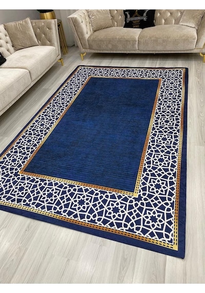 Ideal Kadife 4 M2 Ve 6 M2 Seçenekli Lastikli Halı Örtüsü 342