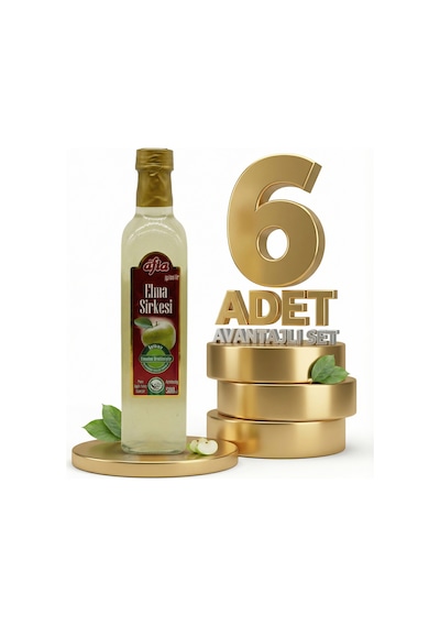 Afia Elma Sirkesi Cam Şişe 6x500 Ml