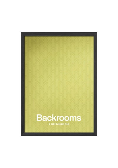 Backrooms Siyah Ahşap Çerçeveli Poster, Dekoratif Film Duvar Tablosu