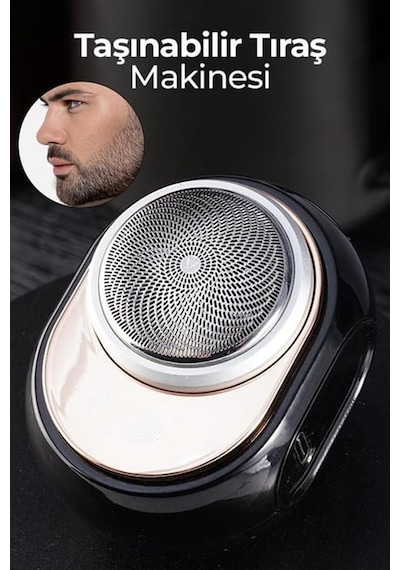 Thentech Seyahat Tipi Rahat Taşınabilir Şarjlı Tıraş Makinesi Siyah