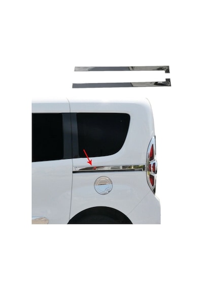 Fiat Doblo Krom Sürgülü Kapı Çıtası 2parça 2010-2022 Arası P.çelik Uyumlu