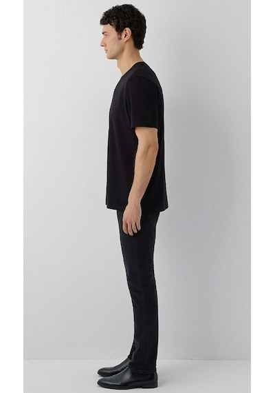 Mavi M0613539-900 Mavi Black Baskılı T-shirt Erkek Tişort siyah
