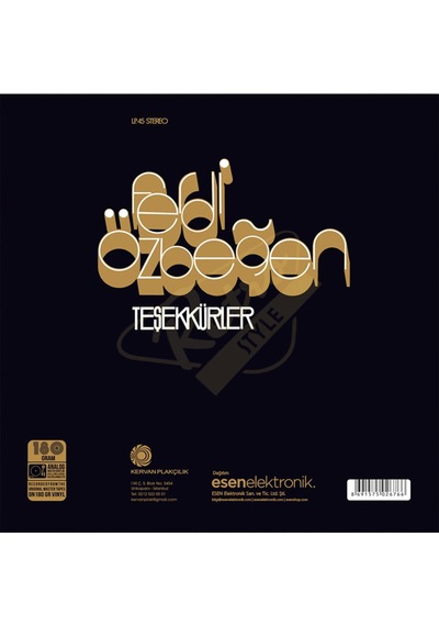 Ferdi Özbeğen - Teşekkürler. Plak LP