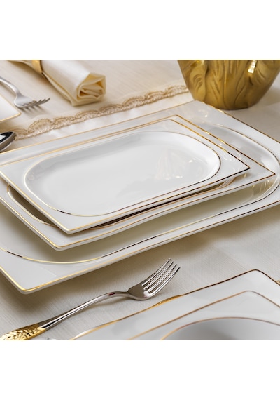 Schafer Glamor Pure Yemek Takım-60 Parça-Gold
