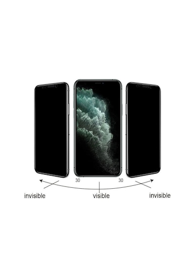 Apple Uyumlu   iPhone 16 Pro Kolay Uygulama Aparatlı 5d Magic Privacy Hayalet Cam Ekran