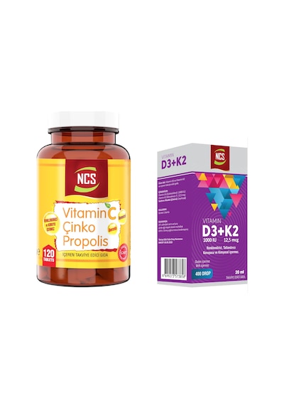Ncs Vitamin C Çinko Propolis 120 Tablet Vitamin D Ncs Vitamin D3