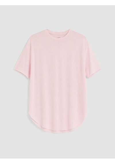 Lcw Comfort Pembe Modal Karışımlı Kadın Tişört