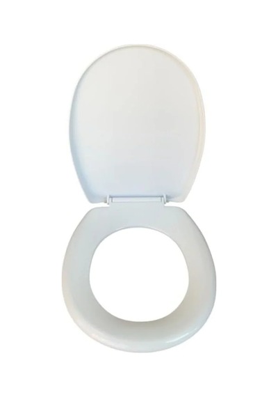 Dayanıklı Plastik Klozet Kapağı - 44x35 Cm Açık Ahşap