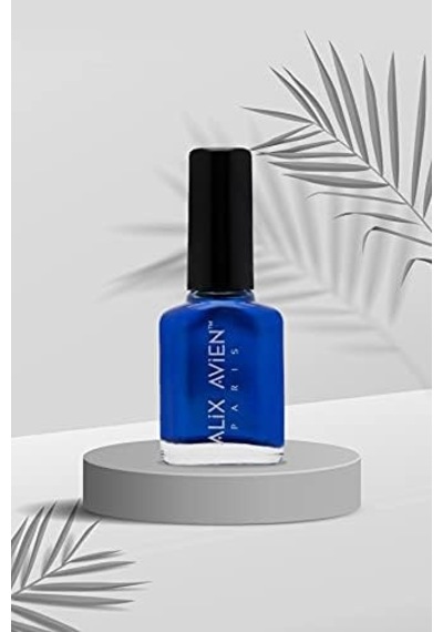 Sedefli Saks Mavi Oje 34 - Yüksek Pigmentli Uzun Süreli Kalıcılık Hızlı Kuruma - Nail Lacquer 34