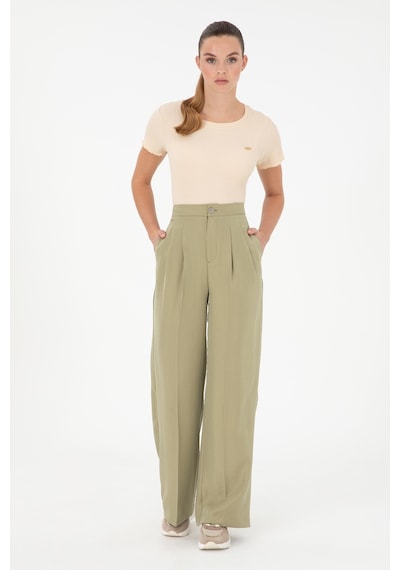 U.s. Polo Assn. Kadın Açık Haki Pantolon Kanvas-chino 50290906-vr183 Açık Haki