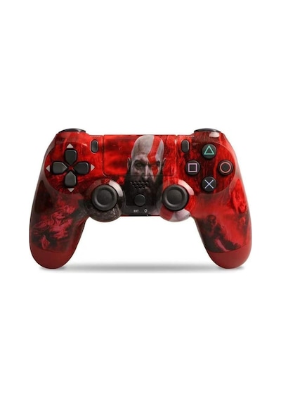 Ps4-pc-android Box-android-Apple Uyumlu iOS Telefon Tablet Desenli Titreşimli Bluetooth Oyun Kolu Model-8