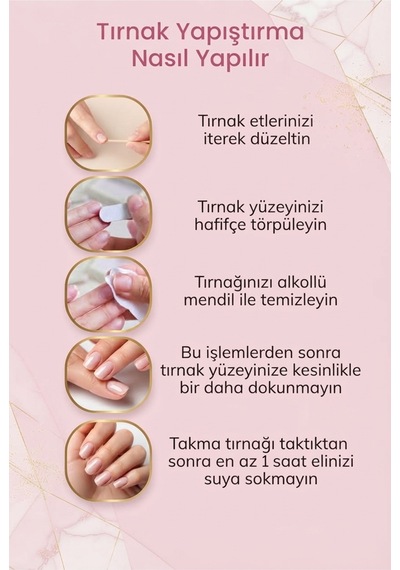 Protez Tırnak Çiçek Desenli Medıum Beden 10 Adet El Yapımı Takma Tırnak Seti 3404 Açık Pembe Protez Tırnak Çiçek Desenli Medıum Beden 10 Adet El Yapımı Takma Tırnak Seti 3404 Açık Pembe