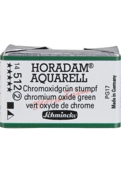 Schmincke : Horadam Aquarell Artist Sulu Boya : Tam Tablet : Seri 2 512 Chromium Oxide Green
