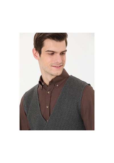 Pierre Cardin Slim Fit Triko Yelek Çok Renkli