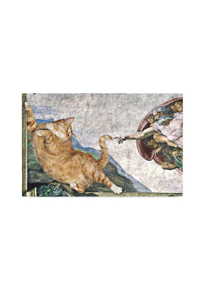Monnhein Kedi Köpek Komik Tasarımlı Dekoratif Kapı Önü Paspas, Dış Mekan/ev İçi/banyo/mutfak/yatak Odası/giri Genel