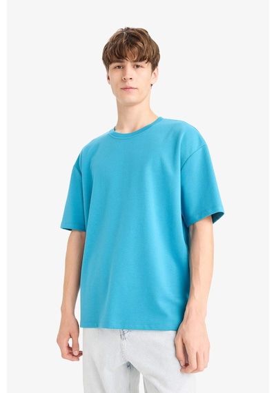 Defacto Oversize Geniş Kalıp Ütü Gerektirmeyen Bisiklet Yaka Kısa Kollu Basic Düz Ağır Kumaş Tişört X3926az25spbe833 Mavi Defacto Oversize Geniş Kalıp Ütü Gerektirmeyen Bisiklet Yaka Kısa Kollu Basic Düz Ağır Kumaş Tişört X3926az25spbe833 Mavi