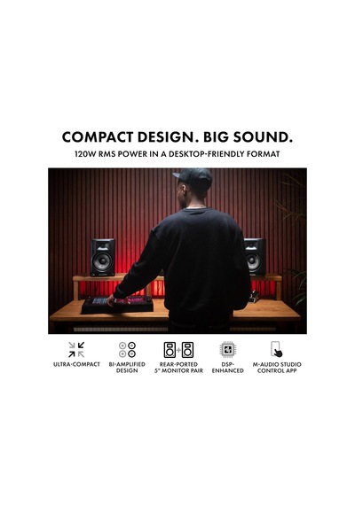 M-audıo Bx5 Bt - 5" Dsp Destekli, Bluetooth Bağlantılı, Applikasyon Kontrollü Amplifikatörlü Stüdyo Hoparlörleri