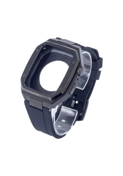Mey İthalat Watch 45mm Kr402 Metal Kasa Silikon Kordon - Siyah