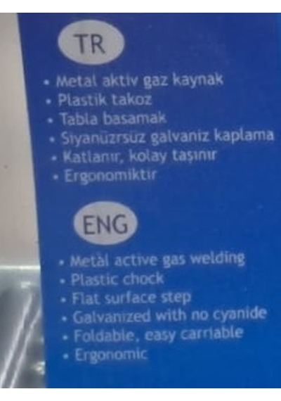 Galveniz Kaplama Merdiven 3+1 Basamaklı