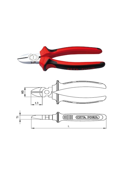 Ceta Form 180MM E06-11-0180 Yan Keski Parlak Krom/Duotech Sap