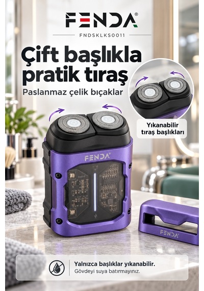 Fenda Mini Tıraş Makinesi Mor