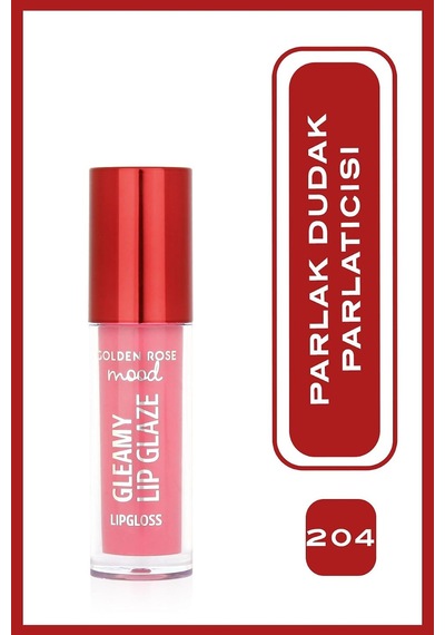 Mood Gleamy Lip Glaze Lipgloss No:204 Baby Pink - Renkli Dudak Parlatıcısı
