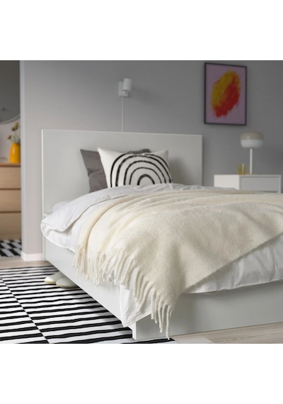 Ikea Klıppoxel Polar Koltuk Örtüsü Tek Kişilik 130 X 170 Cm Beyaz