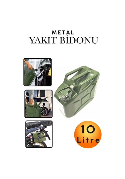 10 Litre Metal Yakıt Bidonu - Araç Bagaj Tipi Kalın Antisilikon Kompakt Benzin Mazot Deposu Tekne Motoru, Jeneratör Ve Çim Biçme İçin Sızdırmaz Yedek Yakıt Deposu Araç Motorsiklet Yakıt Taşıma Bidonu 10 Litre Metal Yakıt Bidonu - Araç Bagaj Tipi Kalın Antisilikon Kompakt Benzin Mazot Deposu Tekne Motoru, Jeneratör Ve Çim Biçme İçin Sızdırmaz Yedek Yakıt Deposu Araç Motorsiklet Yakıt Taşıma Bidonu