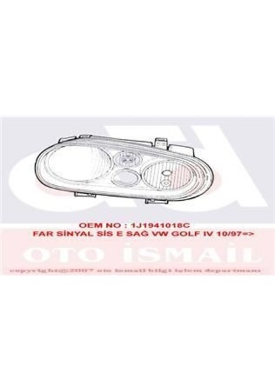 VALEO 86750 FAR SAĞ + SİNYAL GOLF IV 97-06 ELEKTRİKLİ SİSLİ H7+H1