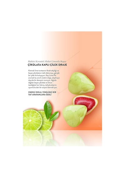 Beyaz Çikolatalı Misket Limonlu Çilek Draje, 50g X 3 Adet