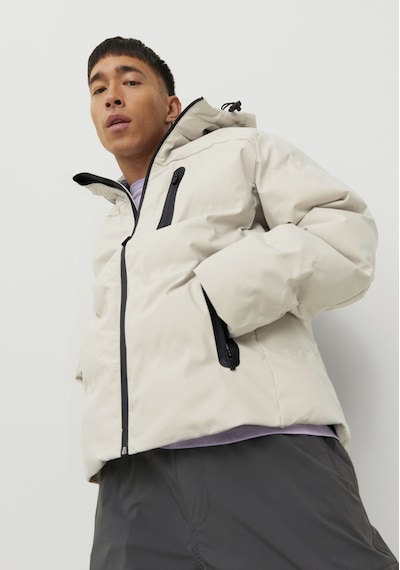 Jack & Jones Erkek Jcoheat Puffer Mont 2215507 Taş