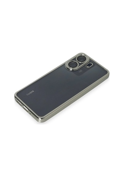 Newface - 738 - Xiaomi Redmi 13c Kılıf Razer Lensli Silikon - Matxzngz - - Gümüş