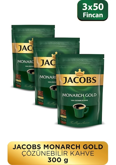 Jacobs Monarch Gold Granül Kahve 3 x 100 G
