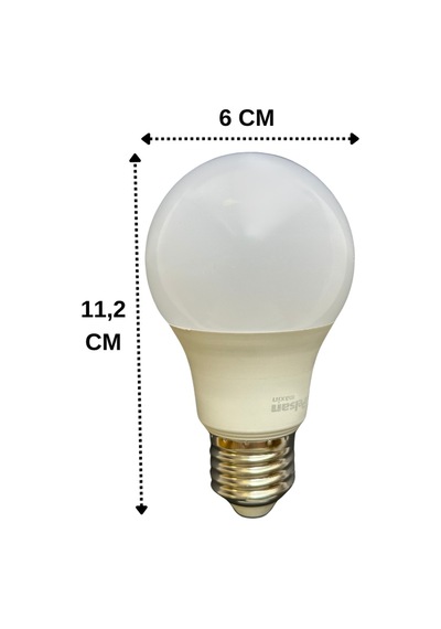 4 Adet Pelsan 8,5w 2700k Sarı Işık E27 Duylu Kalın Duy Led Ampul